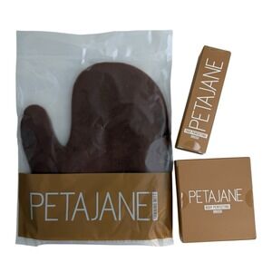 Peta Jane Back Self Tanning Applicator Mit Body Face Perfecting Brush Lot NEW